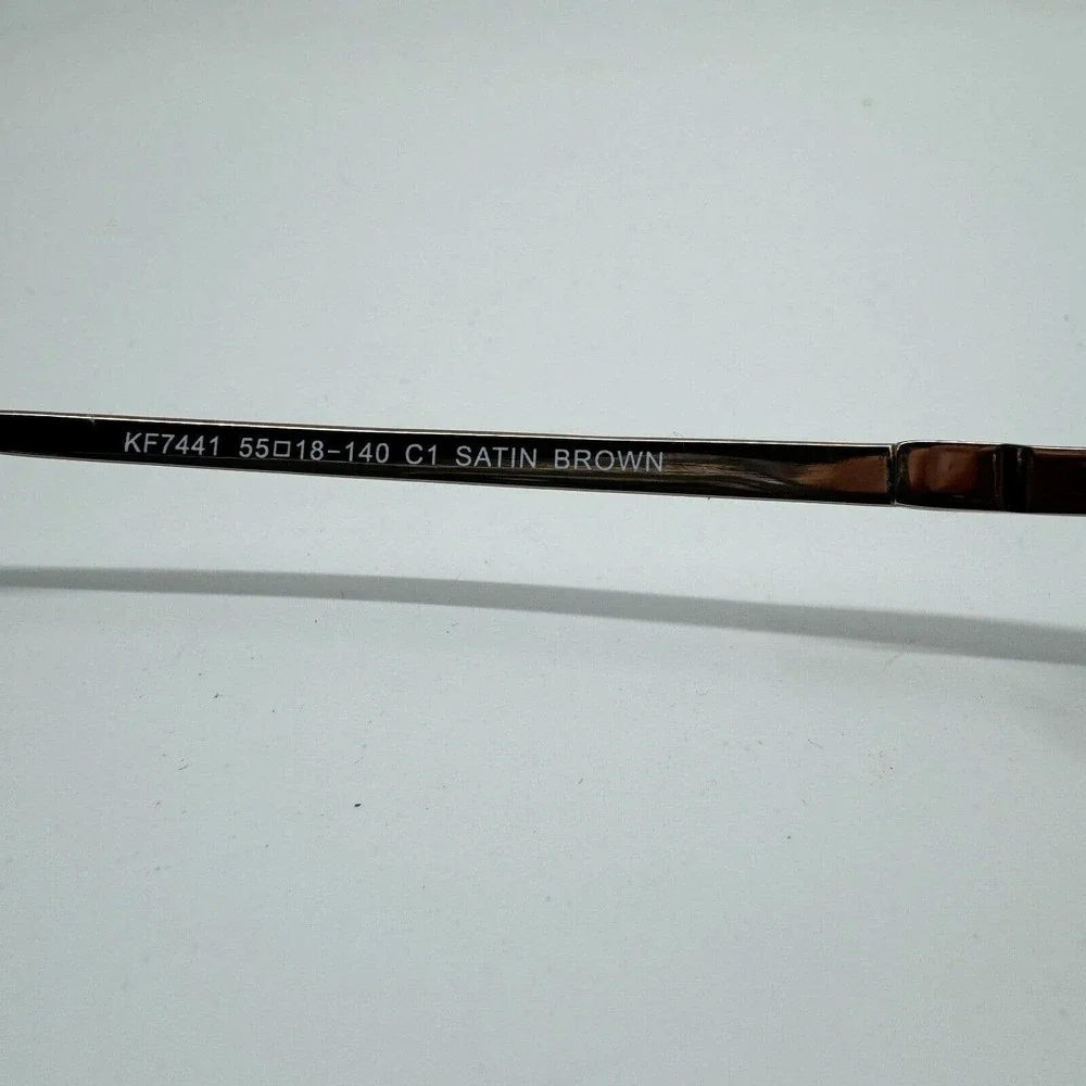 Konishi Eyeglasses Frames‎ KF7441 55-18-140 Satin Brown Flex Titianium H9705